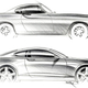 2013 Volvo Coupe Concept sketch; 2020 Polestar 1 Concept
